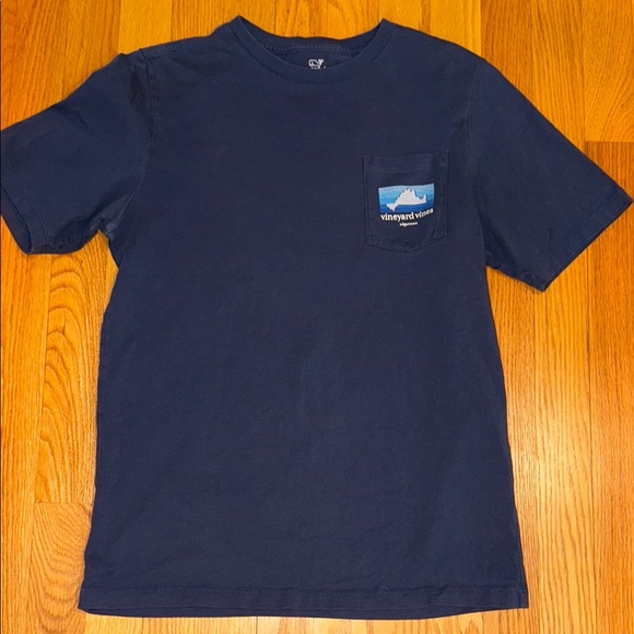Vineyard Vines Edgartown Navy Graphic Tee large 16 - Picture 3 of 5
